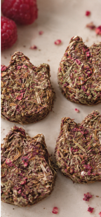 Raspberry Hay Bites